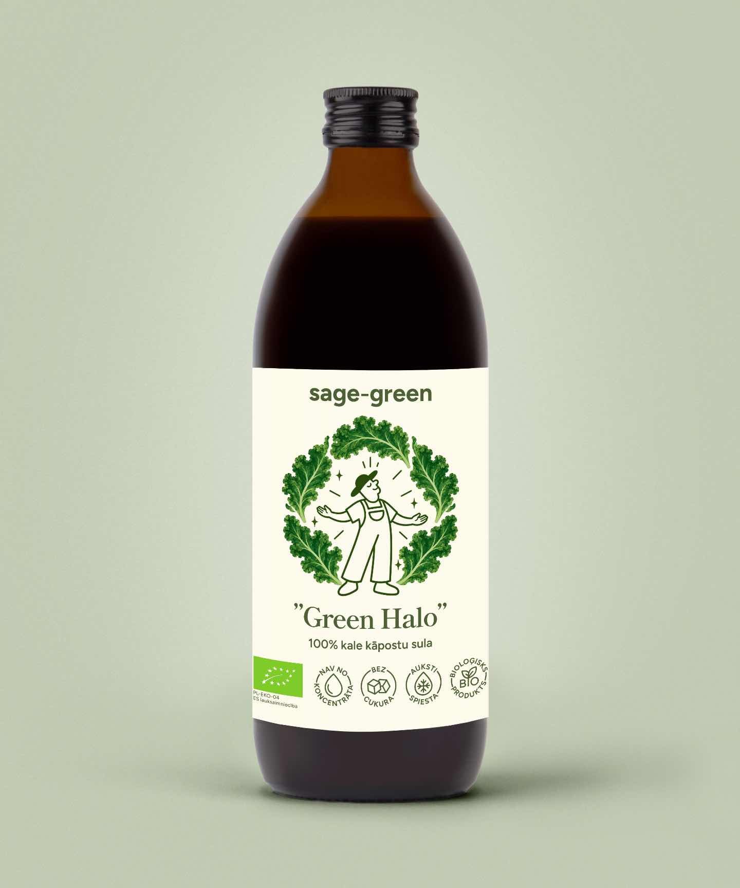 Green Halo - 100% Organic Kale juice 500ml