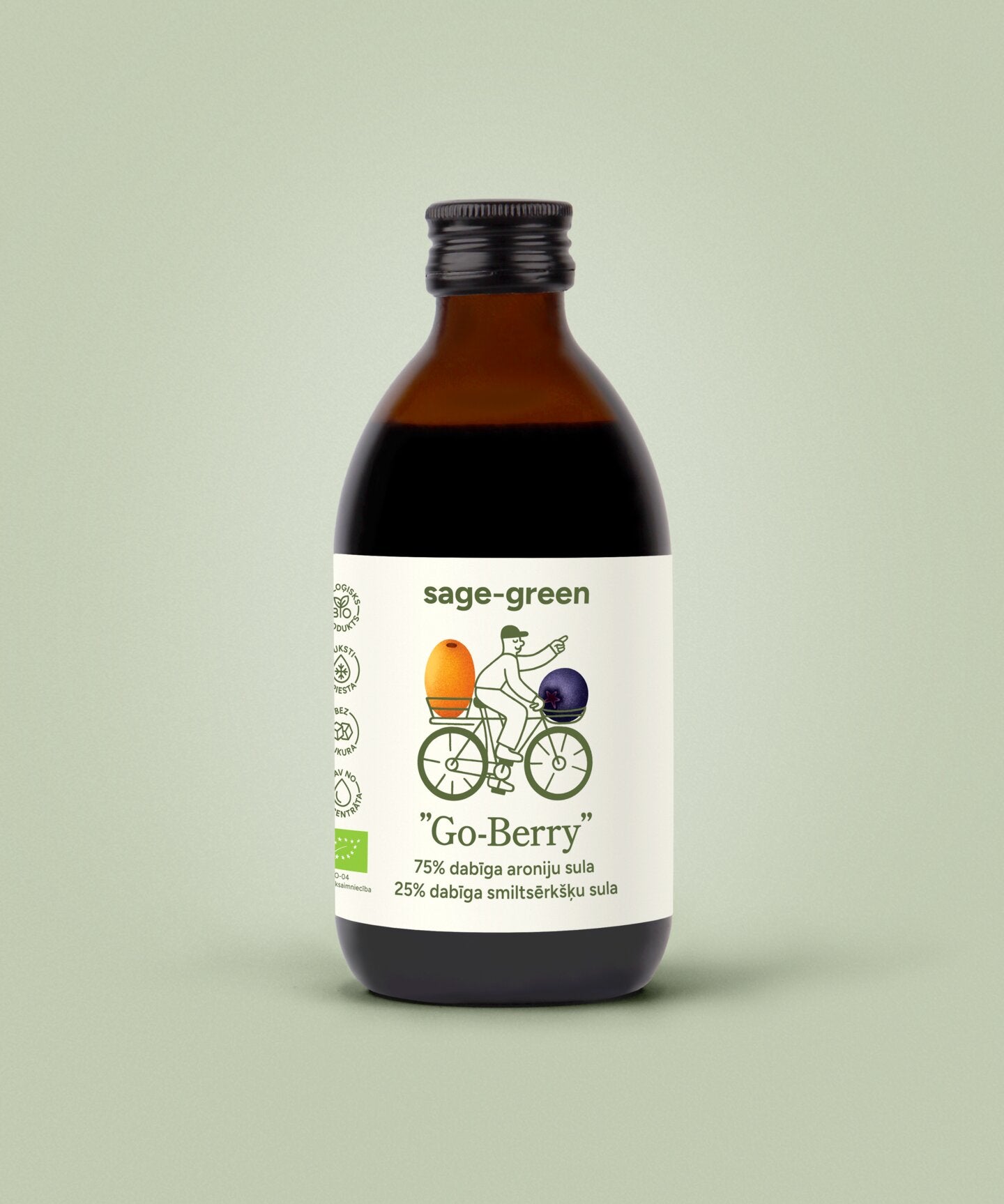 Bioloģiskā aroniju un smiltsērkšķu sula Go Berry 300 ml