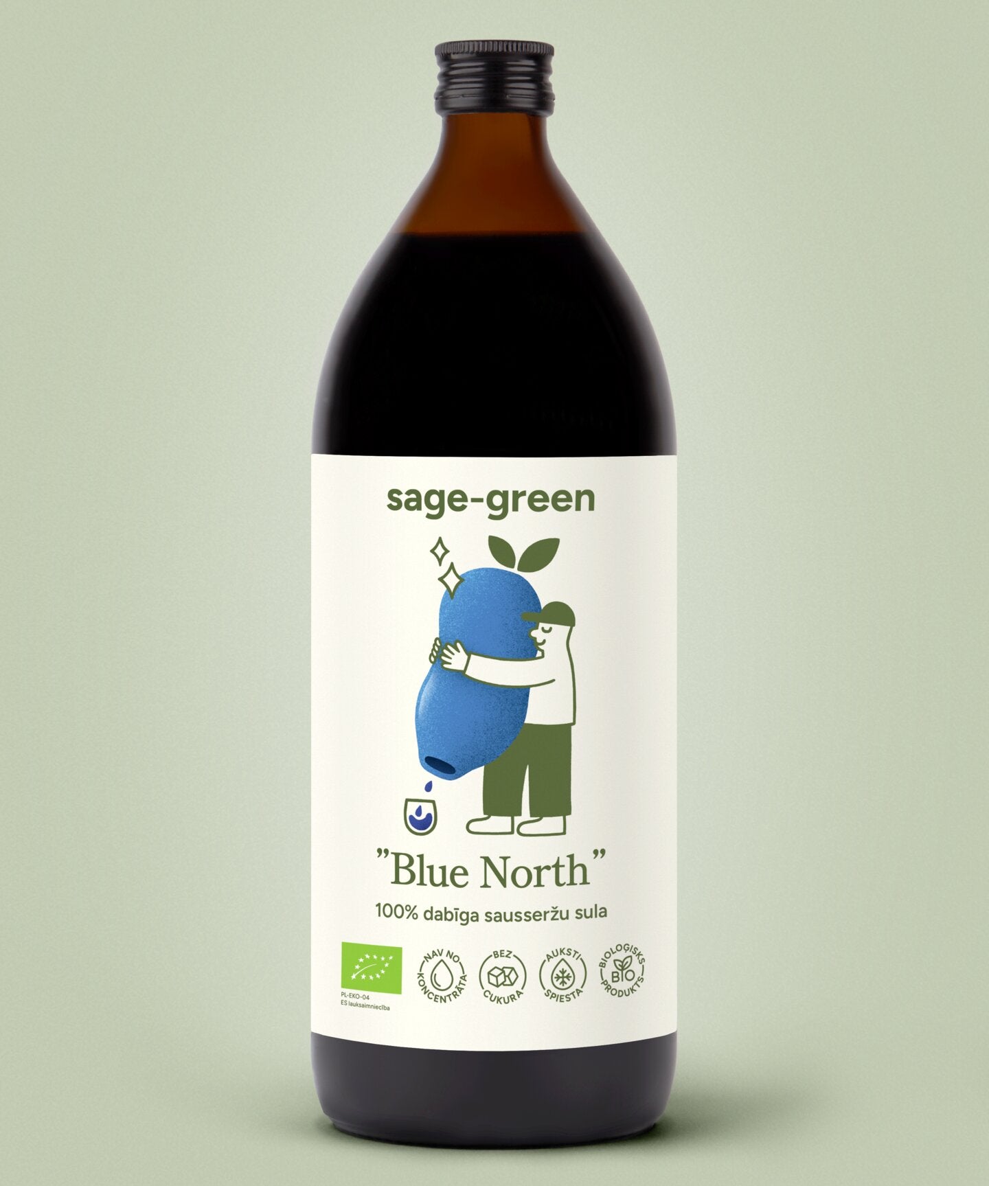 Bio Blue North sausseržu sula 1000 ml